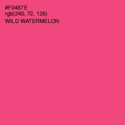 #F0487E - Wild Watermelon Color Image