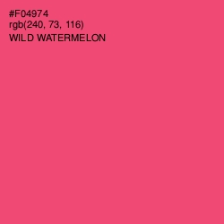 #F04974 - Wild Watermelon Color Image