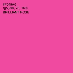 #F049A0 - Brilliant Rose Color Image
