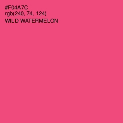 #F04A7C - Wild Watermelon Color Image