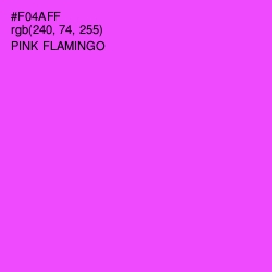 #F04AFF - Pink Flamingo Color Image