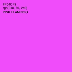 #F04CF9 - Pink Flamingo Color Image