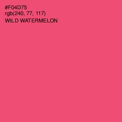 #F04D75 - Wild Watermelon Color Image