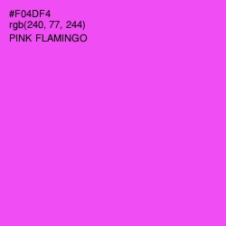 #F04DF4 - Pink Flamingo Color Image