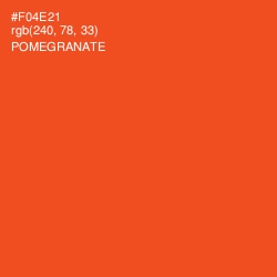 #F04E21 - Pomegranate Color Image
