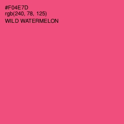 #F04E7D - Wild Watermelon Color Image