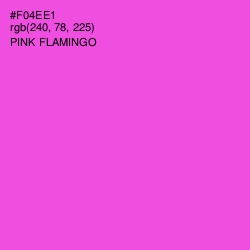 #F04EE1 - Pink Flamingo Color Image