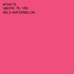 #F04F7E - Wild Watermelon Color Image