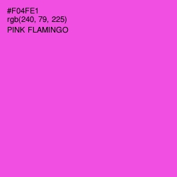 #F04FE1 - Pink Flamingo Color Image