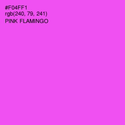 #F04FF1 - Pink Flamingo Color Image