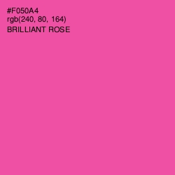 #F050A4 - Brilliant Rose Color Image