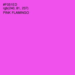 #F051ED - Pink Flamingo Color Image