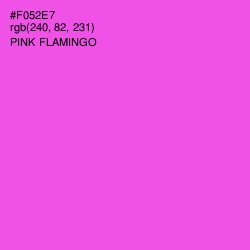 #F052E7 - Pink Flamingo Color Image