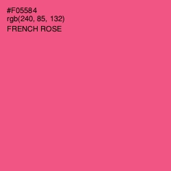 #F05584 - French Rose Color Image