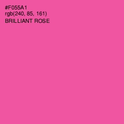 #F055A1 - Brilliant Rose Color Image