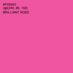 #F055A2 - Brilliant Rose Color Image
