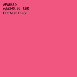 #F05680 - French Rose Color Image