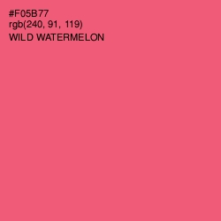#F05B77 - Wild Watermelon Color Image