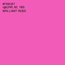 #F05CB7 - Brilliant Rose Color Image