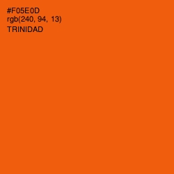 #F05E0D - Trinidad Color Image