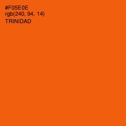 #F05E0E - Trinidad Color Image