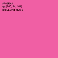 #F05EA4 - Brilliant Rose Color Image