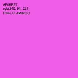 #F05EE7 - Pink Flamingo Color Image