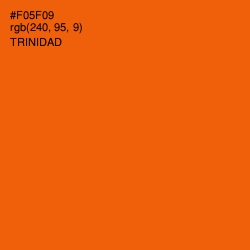 #F05F09 - Trinidad Color Image