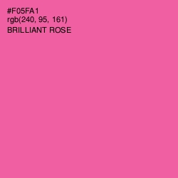 #F05FA1 - Brilliant Rose Color Image