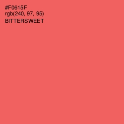 #F0615F - Bittersweet Color Image