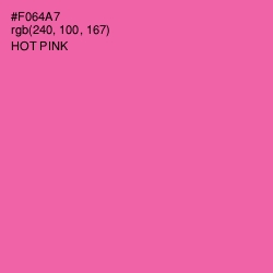 #F064A7 - Hot Pink Color Image