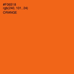 #F06518 - Orange Color Image