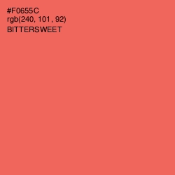 #F0655C - Bittersweet Color Image