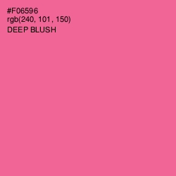 #F06596 - Deep Blush Color Image