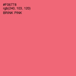 #F06778 - Brink Pink Color Image