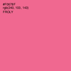 #F0678F - Froly Color Image