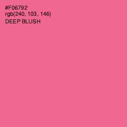 #F06792 - Deep Blush Color Image