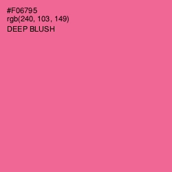 #F06795 - Deep Blush Color Image