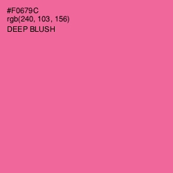 #F0679C - Deep Blush Color Image