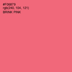 #F06879 - Brink Pink Color Image