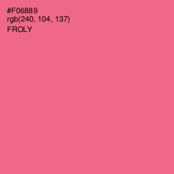 #F06889 - Froly Color Image