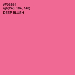 #F06894 - Deep Blush Color Image