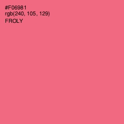 #F06981 - Froly Color Image