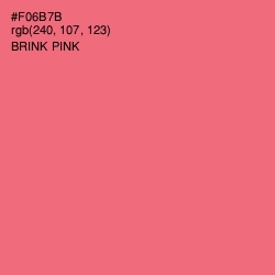 #F06B7B - Brink Pink Color Image