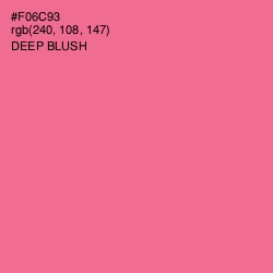 #F06C93 - Deep Blush Color Image