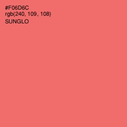 #F06D6C - Sunglo Color Image
