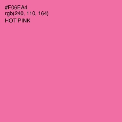 #F06EA4 - Hot Pink Color Image