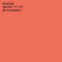 #F06F5B - Bittersweet Color Image