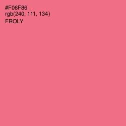 #F06F86 - Froly Color Image