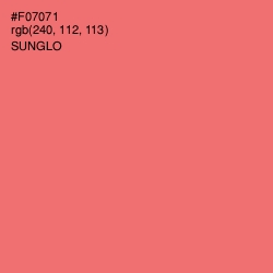 #F07071 - Sunglo Color Image